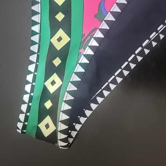 💕NWOT LA Double J Print Bikini Bottoms Medium - Picture 2 of 6